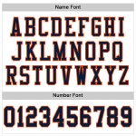 Custom White Navy-Orange Mesh Authentic Football Jersey Custom White Navy-Orange Mesh Authentic Football Jersey