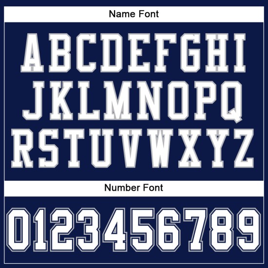 Custom Navy White-Gray Mesh Authentic Football Jersey Custom Navy White-Gray Mesh Authentic Football Jersey