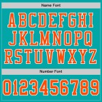 Custom Aqua Orange-White Mesh Authentic Football Jersey Custom Aqua Orange-White Mesh Authentic Football Jersey