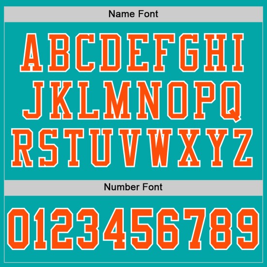 Custom Aqua Orange-White Mesh Authentic Football Jersey Custom Aqua Orange-White Mesh Authentic Football Jersey