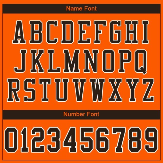Custom Orange Brown-White Mesh Authentic Football Jersey Custom Orange Brown-White Mesh Authentic Football Jersey