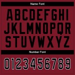 Custom Cardinal Black-White Mesh Split Fashion Football Jersey Custom Cardinal Black-White Mesh Split Fashion Football Jersey