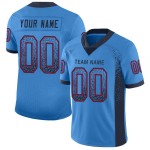 Custom Powder Blue Navy-Red Mesh Drift Fashion Football Jersey Custom Powder Blue Navy-Red Mesh Drift Fashion Football Jersey