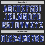 Custom Black Royal-White Mesh Authentic Football Jersey Custom Black Royal-White Mesh Authentic Football Jersey