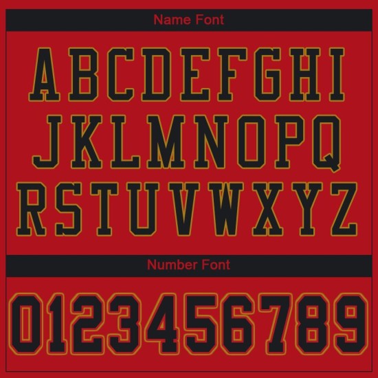 Custom Red Black-Old Gold Mesh Authentic Football Jersey Custom Red Black-Old Gold Mesh Authentic Football Jersey