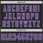 Custom Black Purple-White Mesh Authentic Throwback Football Jersey Custom Black Purple-White Mesh Authentic Throwback Football Jersey