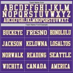 Custom Purple Old Gold-White Mesh Authentic Football Jersey Custom Purple Old Gold-White Mesh Authentic Football Jersey