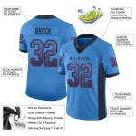 Custom Powder Blue Navy-Red Mesh Drift Fashion Football Jersey Custom Powder Blue Navy-Red Mesh Drift Fashion Football Jersey