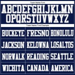 Custom Navy White-Gray Mesh Authentic Football Jersey Custom Navy White-Gray Mesh Authentic Football Jersey