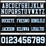 Custom Black White-Powder Blue Mesh Authentic Football Jersey Custom Black White-Powder Blue Mesh Authentic Football Jersey