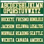 Custom Kelly Green White-Gold Mesh Authentic Football Jersey Custom Kelly Green White-Gold Mesh Authentic Football Jersey
